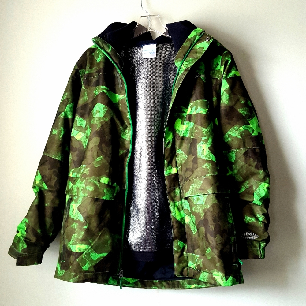 Columbia abstract camo tech jacket